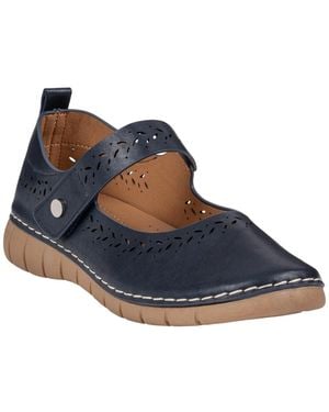 Gc Shoes Mesa Laser-cut Mary Jane Flats - Blue