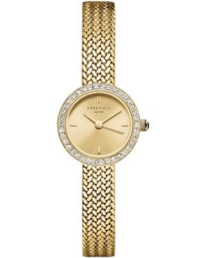 ROSEFIELD Mini Small Edit Tone Stainless Steel Bracelet Watch 20.4mm - Metallic