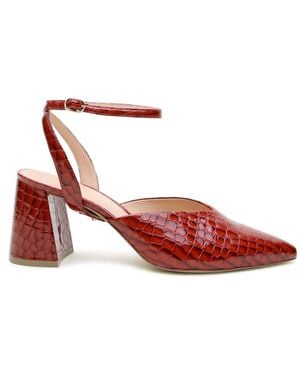 Alterre Marilyn Customizable V Mules - Red