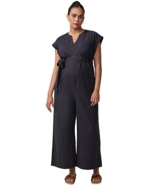 Ingrid & Isabel Ingrid + Isabel Maternity Ingrid + Isabel Tie Waist Jumpsuit - Blue
