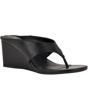 Calvin Klein Marchela Slip-on Sandals - Black