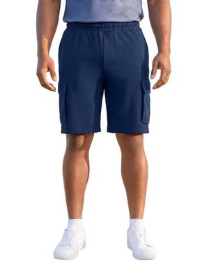 Kingsize Ultra-comfort Fleece Cargo Short - Blue