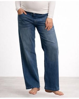 Nom Maternity Maternity Slouch Under The Belly Denim - Blue