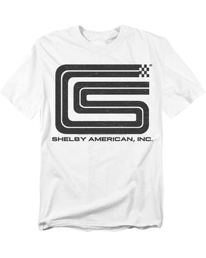 Shelby Cobra Logovision Carroll Shelby Vintage Crew Shirt T-shirt - White