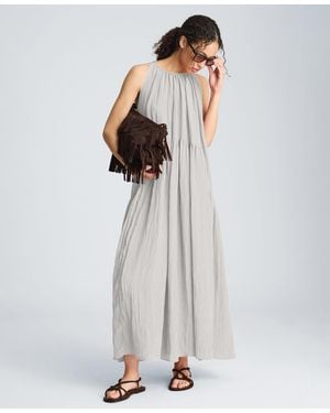 Kenneth Cole Halter Neck Tiered Maxi Dress - White