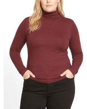 UNIVERSAL STANDARD Plus Size Foundation Turtleneck - Red