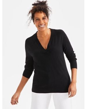 Style & Co. V-neck Sweater - Black