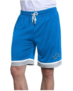 Starter Blue Detroit Lions Power Play Mesh Shorts