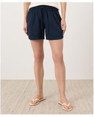 Pact Organic Cotton Coastal Double Gauze Split Hem Pant - Blue