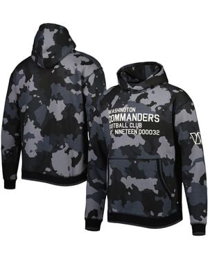 The Wild Collective Washington Commanders Camo Pullover Hoodie - Black