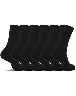 Sof Sole 6-pack Crew Socks From Finish Line - Black