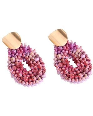 SOH Tassel Drop Earrings - Pink