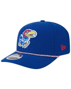 KTZ Kansas Jayhawks Game Day Multi-rope 9seventy Stretch-snap Hat - Blue