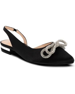 Jones New York Quentina Pointed Toe Dress Flats - Black