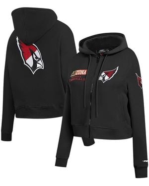 Pro Standard Arizona Cardinals Split Logo Full-zip Hoodie - Black