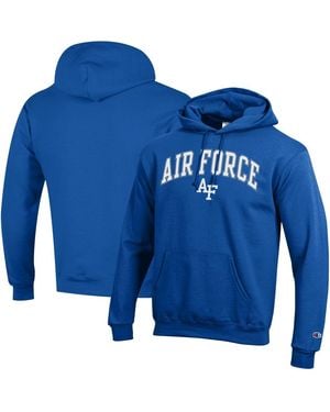 Champion Air Force Falcons Arch Over Logo Pullover Hoodie - Blue