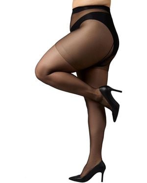 Memoi Ultra Sheer 8 Denier Control Top Pantyhose - Brown