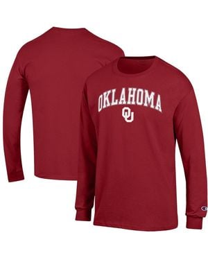 Champion Alabama Tide Arch Over Logo Long Sleeve T-shirt - Red