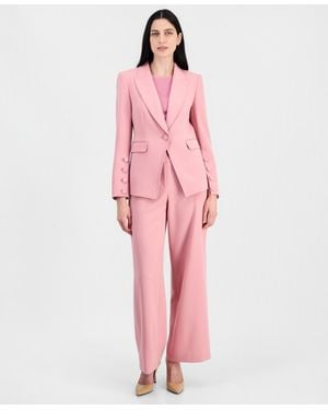 Tahari One-button Peak-lapel Blazer - Pink