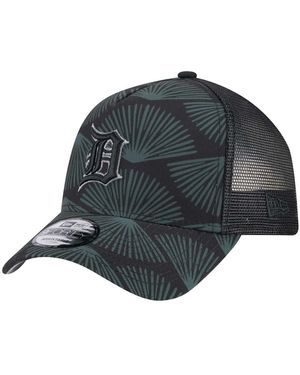 KTZ Detroit Tigers 9forty A-frame Trucker Adjustable Hat - Gray