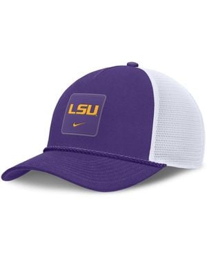 Nike And Purple Lsu Tigers 2026 On-field Gameday Rope Trucker Adjustable Hat