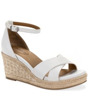 Style & Co. . Theaa X-band Wedge Espadrilles Sandals - Metallic