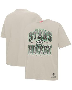 Mitchell & Ness Dallas Stars Dump Chase Boyfriend T-shirt - Gray