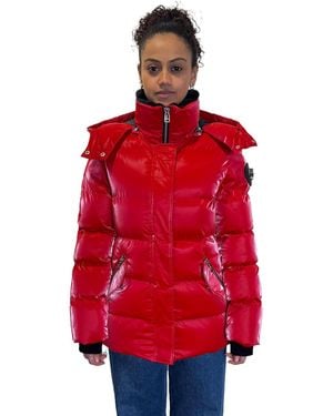 Woodpecker Bumnester Quilted Coat - Red