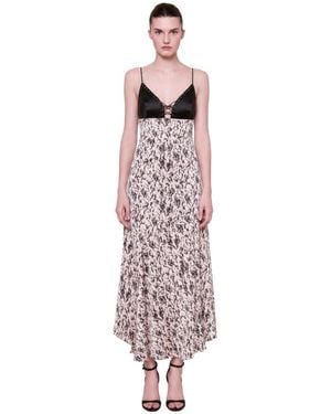 Pcfg The Party Edit Asymmetric Satin Dress - White