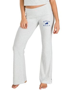 Concepts Sport Buffalo Bills Flared Split Hem Soft-knit Pants - Gray