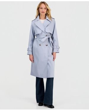 Tommy Hilfiger Double-breasted Belted Trench Coat - Blue