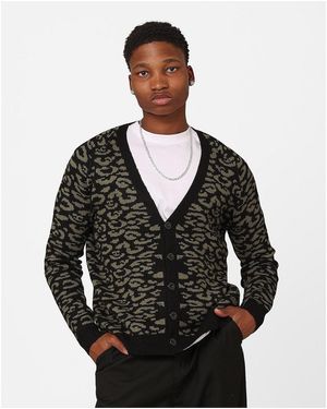 Xxiii Thiago Leopard Cardigan - Black