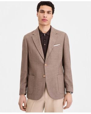 Nautica Men Modern-fit Active Stretch Structure Weave Sport Coat - Gray
