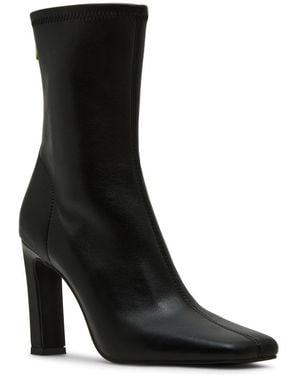 Steve Madden Khelan Blade-heel Stretch Dress Booties - Black