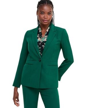 Kasper Holly Stretch 1-button Blazer - Green
