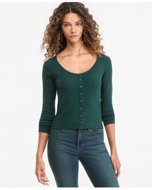 Levi's Austen Button-up Long Sleeve Top - Green