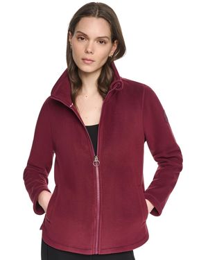 DKNY Collared Zipper-front Jacket