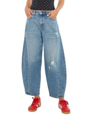 Kancan Addison High Rise Horseshoe Jeans - Blue