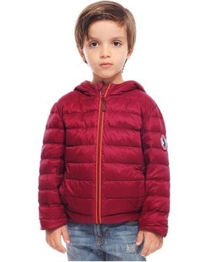 Rokka&Rolla Boys Ultra Light Packable Down Puffer Jacket - Red