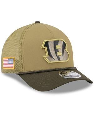 KTZ Cincinnati Bengals 2025 Salute To Service 9forty A-frame M-crown Adjustable Hat - Green
