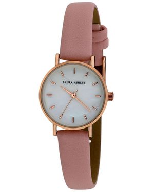 Laura Ashley Mini Slim Clean Polyurethane Strap Watch 26mm - Pink