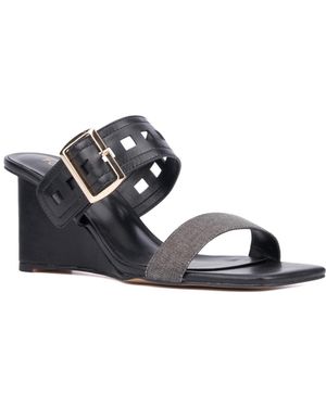 TORGEIS Lea Wedge Sandal - Black