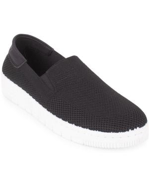 Tahari Appollonia Slip-on Platform Sneakers - Blue