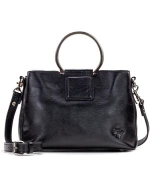 Patricia Nash Empoli Leather Satchel - Black