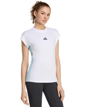 adidas 3-stripes Single Jersey - White