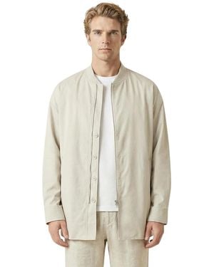 Modenaire Long Sleeve Stand-collar Zip-front Jacket - Multicolor