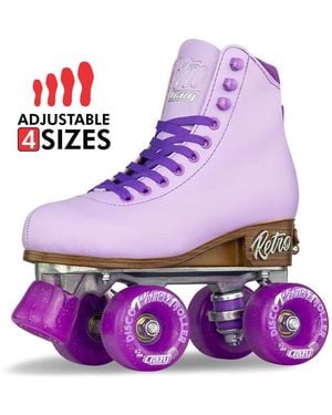 Crazy Skates Retro Adjustable Roller Skates - Purple
