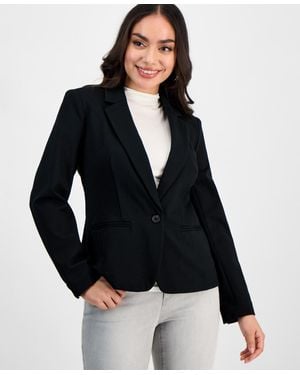 INC International Concepts Petite Ponte Blazer - Blue