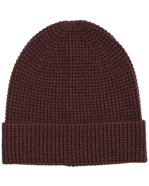 Alfani Cuffed Waffle Beanie - Purple