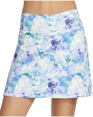 Skechers Go Walk Seascape Floral Printed Skort - Blue